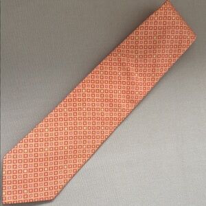 Boss Geometric Orange Tie